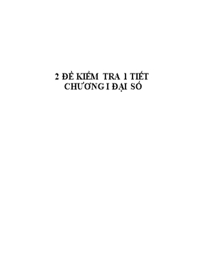 2 đề kiểm tra 1 tiết chương I Đại số 7